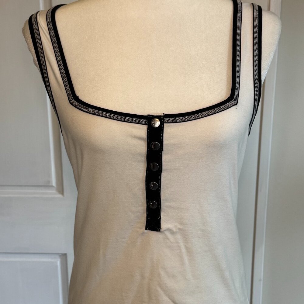 free people | square neck button tank | size medium